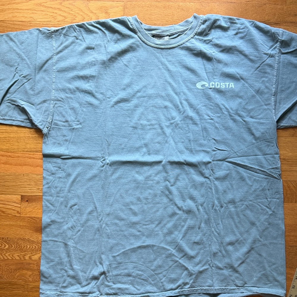 Costa Men's Short-Sleeve Crewneck Tee in Sky Blue 2XL - comfort colors